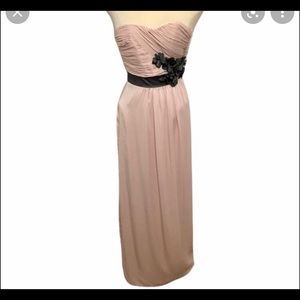 HM Blush Pink Gray Sweetheart Strapless Dress